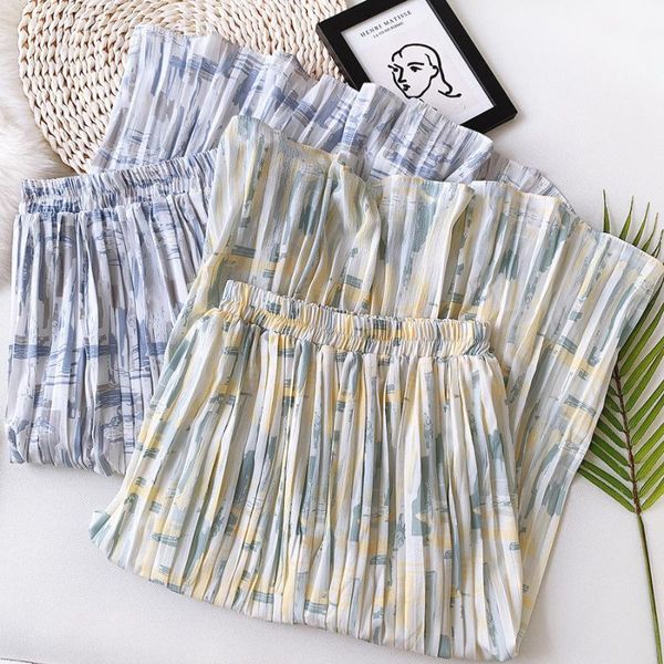 skirts spring summer women chiffon vintage high waist elastic patchwork printted chic long cake a-line skirt for student, Black
skirts spring summer women chiffon vintage high waist elastic patchwork printted chic long cake a-line skirt for student, Black
