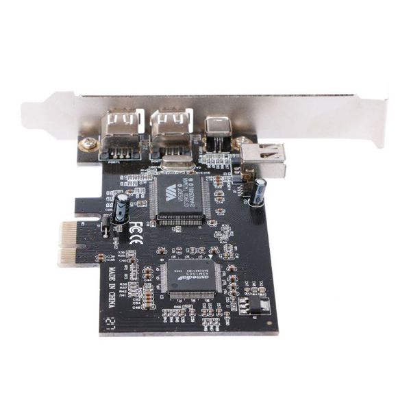 pci-e 1x ieee 1394a 4 port(3+1) firewire card adapter 6-4 pin cable for deskpc drop computer cables & connectors
pci-e 1x ieee 1394a 4 port(3+1) firewire card adapter 6-4 pin cable for deskpc drop computer cables & connectors