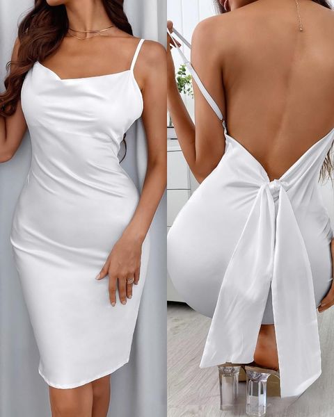 casual dresses spot 2021 summer white back strap bow design halter dress party, Black;gray
casual dresses spot 2021 summer white back strap bow design halter dress party, Black;gray
