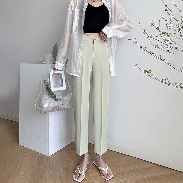 women's pants & capris suit summer high waist nine-point fashion office apricot elegant white casual women' candy color, Black;white
women's pants & capris suit summer high waist nine-point fashion office apricot elegant white casual women' candy color, Black;white