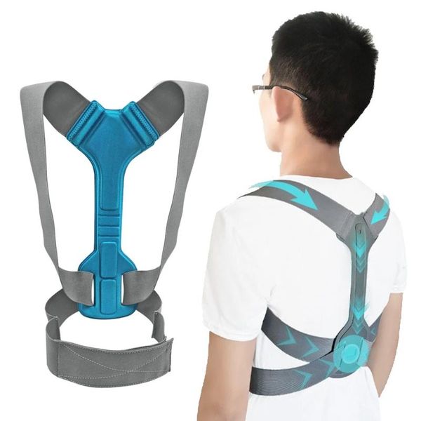 back support adjustable posture corrector corset brace belt lumbar straight for children men women, Black;blue
back support adjustable posture corrector corset brace belt lumbar straight for children men women, Black;blue
