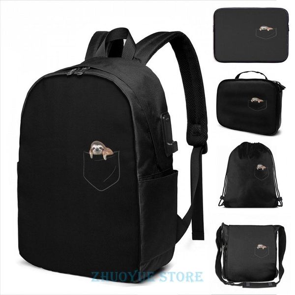 backpack funny graphic print sloth in the pocket usb charge men school bags women bag travel laptop
backpack funny graphic print sloth in the pocket usb charge men school bags women bag travel laptop