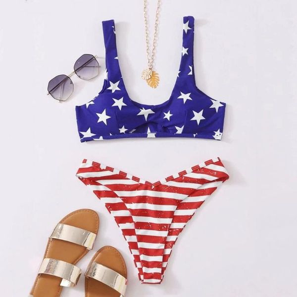 bikinis 2021 mujer swimsuit july fourth print bikini set push up swimwear women tie frint biquini swimming suit for women's, White;black
bikinis 2021 mujer swimsuit july fourth print bikini set push up swimwear women tie frint biquini swimming suit for women's, White;black