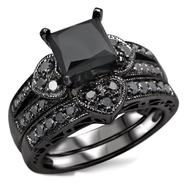 wedding rings modyle fashion jewelry cocktail party 2 piece luxury heart black gold ring set for love with zircon, Slivery;golden
wedding rings modyle fashion jewelry cocktail party 2 piece luxury heart black gold ring set for love with zircon, Slivery;golden