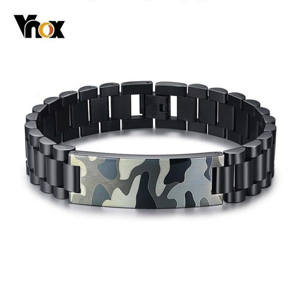link, chain vnox black camouflage chunky bracelets for men stainless steel link field outdoor style tough man pulseira
link, chain vnox black camouflage chunky bracelets for men stainless steel link field outdoor style tough man pulseira