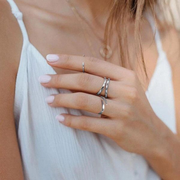 cluster rings canner 2021 minimalism 925 sterling silver for women girls anillos mujer couple pierscionki wedding, Golden;silver
cluster rings canner 2021 minimalism 925 sterling silver for women girls anillos mujer couple pierscionki wedding, Golden;silver