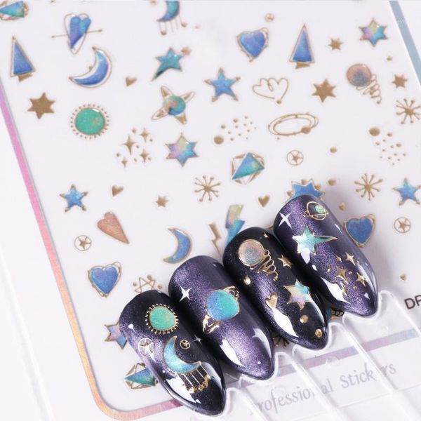 1pcs 3d gold silver nail art sticker embossed star moon starry designs adhesive transfer sliders manicure decoration1, Black
1pcs 3d gold silver nail art sticker embossed star moon starry designs adhesive transfer sliders manicure decoration1, Black