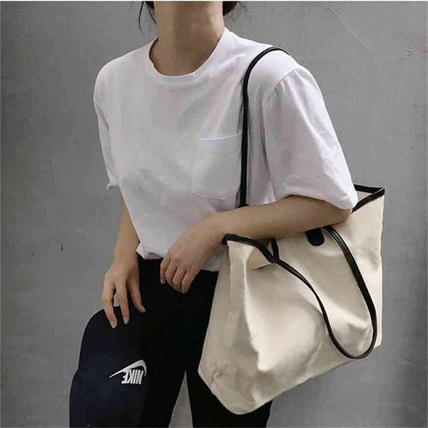 leisure women's autumn and winter 2021: korean version large capacity canvas simple shoulder portable bag
leisure women's autumn and winter 2021: korean version large capacity canvas simple shoulder portable bag