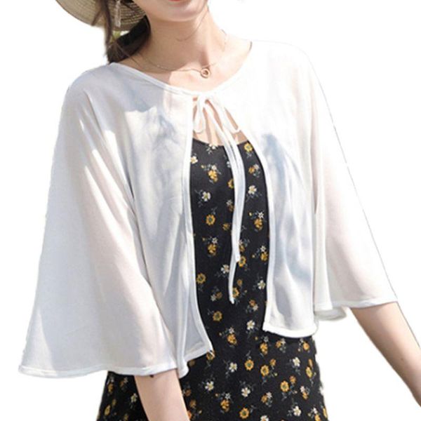 scarves womens summer sheer short cardigan shrug shawl white lace-up tie front beach vacation sunscreen cropped bolero cover ups, Blue;gray
scarves womens summer sheer short cardigan shrug shawl white lace-up tie front beach vacation sunscreen cropped bolero cover ups, Blue;gray