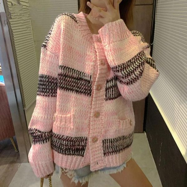women's knits & tees autumn outwear women sweater sweet pink cardigan coats loose long sleeve single breasted o-neck casual knitting st, White
women's knits & tees autumn outwear women sweater sweet pink cardigan coats loose long sleeve single breasted o-neck casual knitting st, White