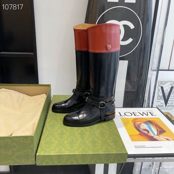 new arrived woman mixed color leather buckle high boots femal genuine t-show popular long boots highest quality brand design half shoes, Black
new arrived woman mixed color leather buckle high boots femal genuine t-show popular long boots highest quality brand design half shoes, Black