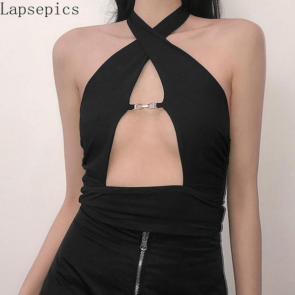 women's t-shirt 2021 summer fashion trendy halter backless hollow out slim vest y2k harajuku women, White
women's t-shirt 2021 summer fashion trendy halter backless hollow out slim vest y2k harajuku women, White