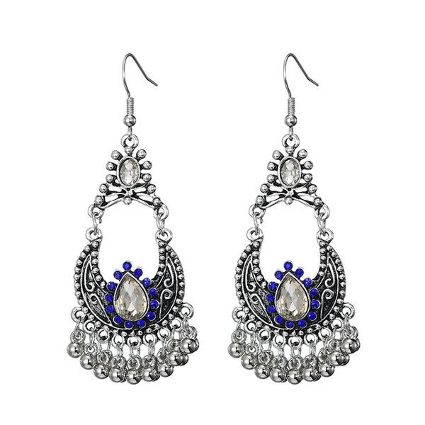 boho vintage round beads tassel drop earrings for women glass crystal rhinestone carved bohemian dangle earring pendientes, Silver
boho vintage round beads tassel drop earrings for women glass crystal rhinestone carved bohemian dangle earring pendientes, Silver