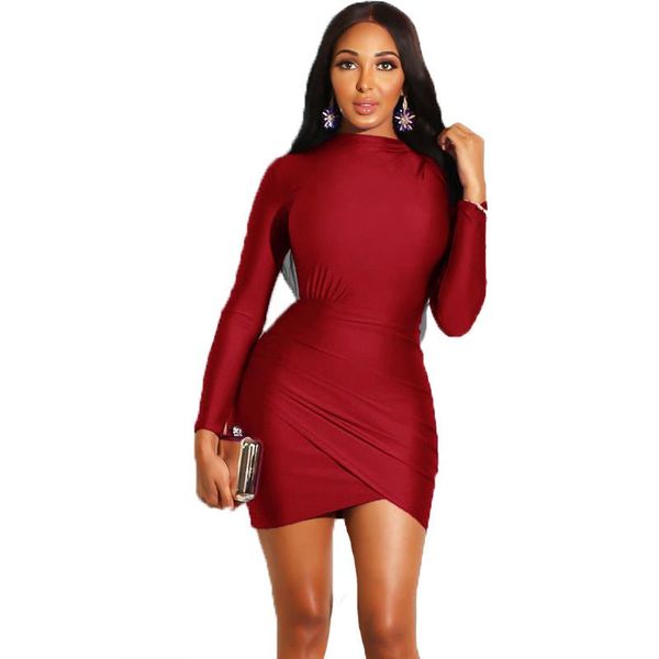 women slim dress bodycon ladies long sleeve skinny solid mini pencil dresses party cocktail prom club sundress office lady casual, Black;gray
women slim dress bodycon ladies long sleeve skinny solid mini pencil dresses party cocktail prom club sundress office lady casual, Black;gray