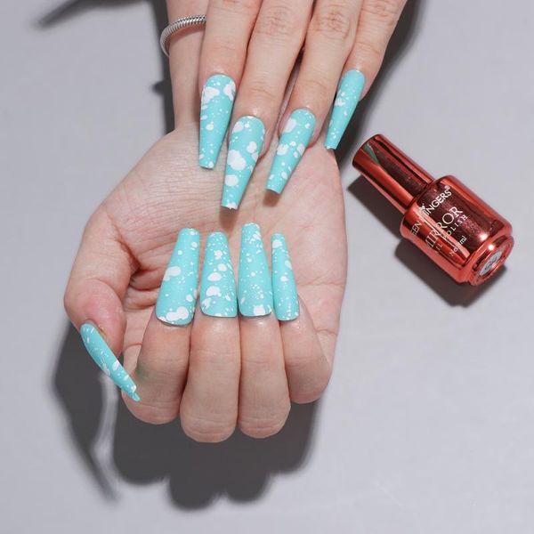 false nails 2021 24pc cloud dot ballerina nail wearable coffin french style fake fashion full cover tips press on, Red;gold
false nails 2021 24pc cloud dot ballerina nail wearable coffin french style fake fashion full cover tips press on, Red;gold