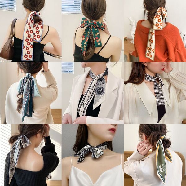 women ribbons hair bands neck silk scarf headbands ornament for handbag 90*6cm 16 colors sz722, Slivery;white
women ribbons hair bands neck silk scarf headbands ornament for handbag 90*6cm 16 colors sz722, Slivery;white