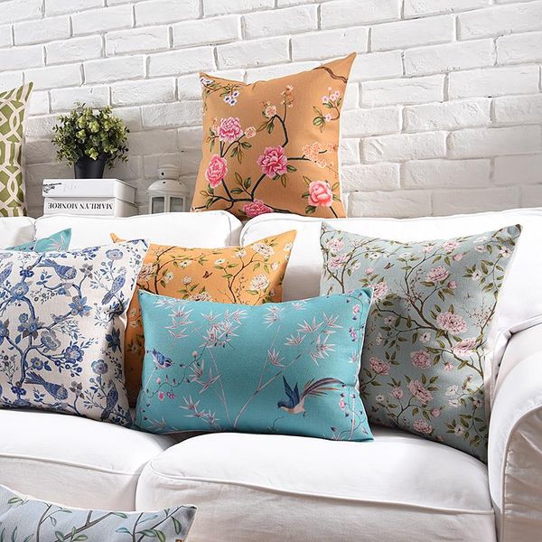 cushion/decorative pillow 45x45/53x53/50x30cm pastoral floral printed cushion cover cotton linen funda de almohada decorativa para sofa
cushion/decorative pillow 45x45/53x53/50x30cm pastoral floral printed cushion cover cotton linen funda de almohada decorativa para sofa