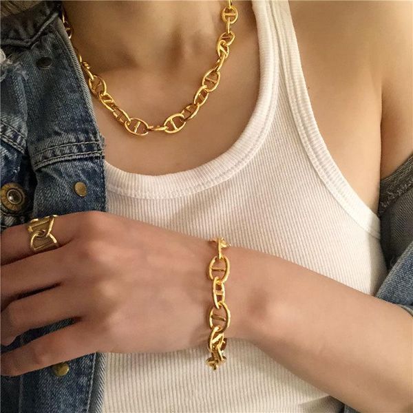 chokers designer necklace simple brass retro do old french for women chain goth choker, Golden;silver
chokers designer necklace simple brass retro do old french for women chain goth choker, Golden;silver