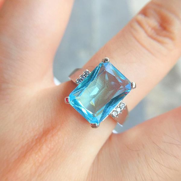 cluster rings cute female girls big clear light blue ring silver color cz stone vintage party wedding engagement for women, Golden;silver
cluster rings cute female girls big clear light blue ring silver color cz stone vintage party wedding engagement for women, Golden;silver