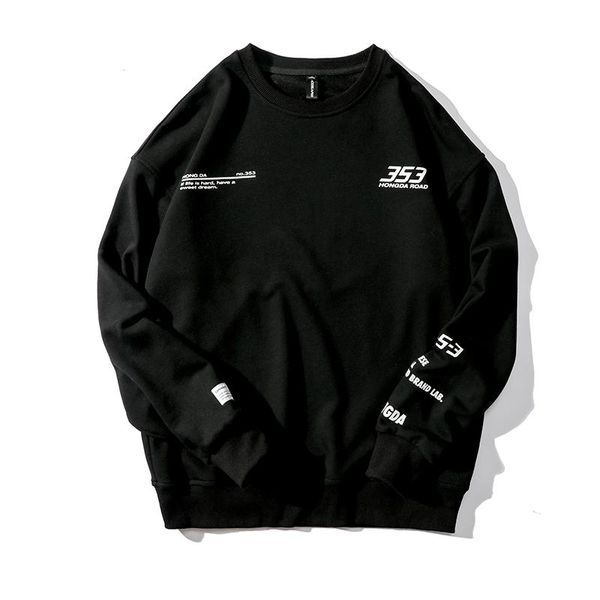 men's hoodies & sweatshirts youth college style men letter printing o-neck lovers hip hop streetwear pullover brushed sweater, Black
men's hoodies & sweatshirts youth college style men letter printing o-neck lovers hip hop streetwear pullover brushed sweater, Black