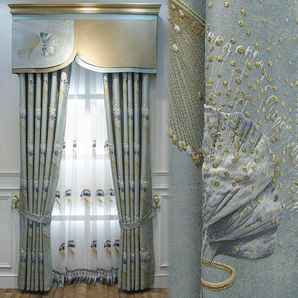 luxury chinese european living room curtain atmosphere shading bedroom simple american apricot leaf & drapes
luxury chinese european living room curtain atmosphere shading bedroom simple american apricot leaf & drapes