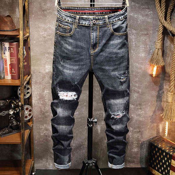 jeans men's skinny stretch distressed ripped denim slim fit fashion biker trousers men pencil black, Blue
jeans men's skinny stretch distressed ripped denim slim fit fashion biker trousers men pencil black, Blue