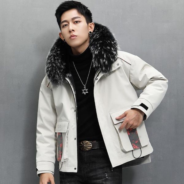 men's leather & faux 2021 winter fur coats big warm raccoon collar jacket male thick liner parka casaco masculino inverno gmm523, Black
men's leather & faux 2021 winter fur coats big warm raccoon collar jacket male thick liner parka casaco masculino inverno gmm523, Black
