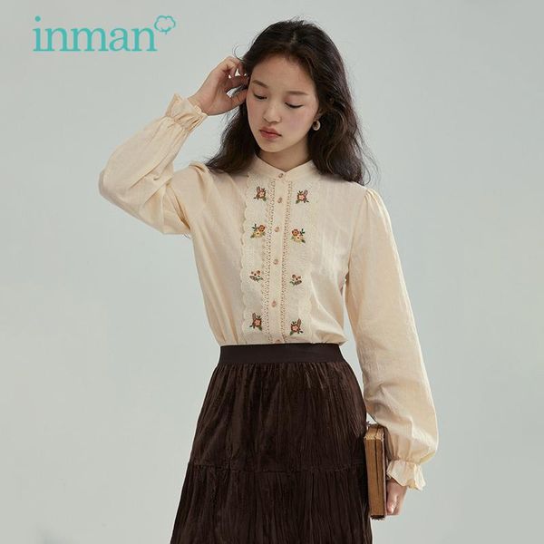 women's blouses & shirts inman elegant aesthetic blouse women lace joint flower embroidery flare sleeve sweet cute lady stand collar co, White
women's blouses & shirts inman elegant aesthetic blouse women lace joint flower embroidery flare sleeve sweet cute lady stand collar co, White
