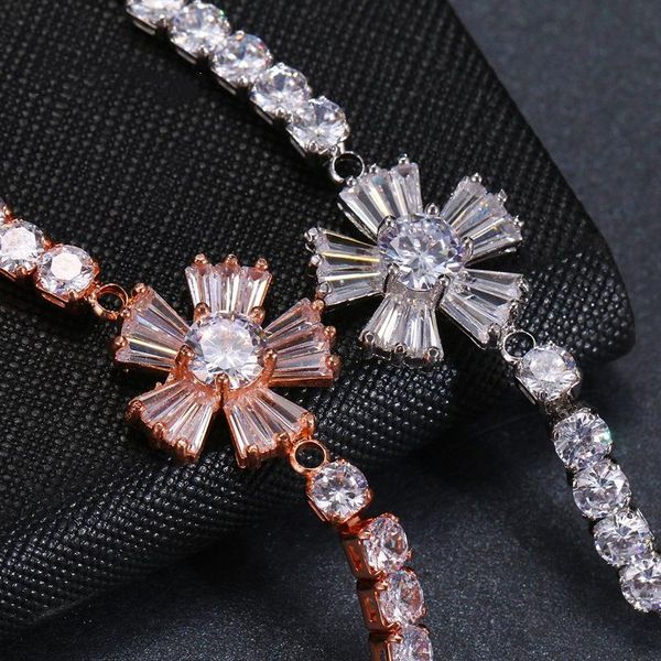 link, chain ksra cute romantic flower zircon bracelet for women wedding oath bridal minimalist crystal jewelry accessories, Black
link, chain ksra cute romantic flower zircon bracelet for women wedding oath bridal minimalist crystal jewelry accessories, Black