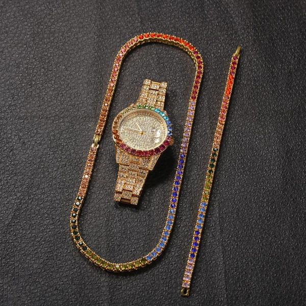 earrings & necklace tennis chain bracelet watch set gold silver color and bling colorful rhinestone fashion hip hop trend jewelry
earrings & necklace tennis chain bracelet watch set gold silver color and bling colorful rhinestone fashion hip hop trend jewelry