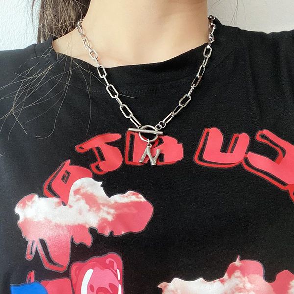 pendant necklaces 26 letter stainless steel personality n necklace sweater chain wild simple hip hop cuban men and women jewelry gift, Silver
pendant necklaces 26 letter stainless steel personality n necklace sweater chain wild simple hip hop cuban men and women jewelry gift, Silver