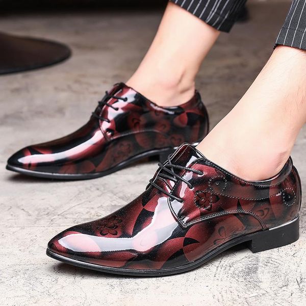 dress shoes men pu leather fashion comfort flats floral for male business formal oxfords plus size, Black
dress shoes men pu leather fashion comfort flats floral for male business formal oxfords plus size, Black