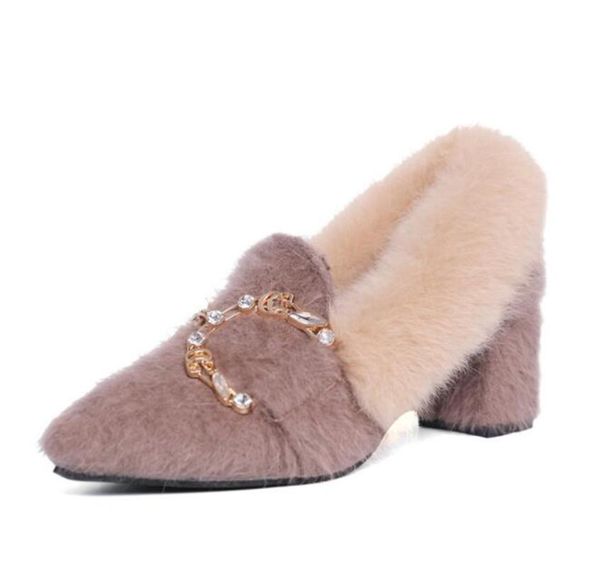 woolen shoes female winter single korean version of the wild net red gentle thick with high heels fashion warm dress, Black
woolen shoes female winter single korean version of the wild net red gentle thick with high heels fashion warm dress, Black