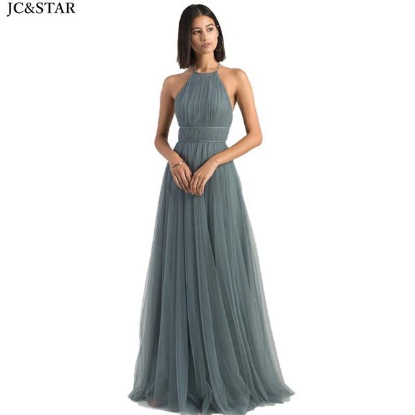 bridesmaid dress dusty blue tulle 2021 halter backless bohemian style vestido de fiesta boda long abiti da cerimonia, White;pink
bridesmaid dress dusty blue tulle 2021 halter backless bohemian style vestido de fiesta boda long abiti da cerimonia, White;pink
