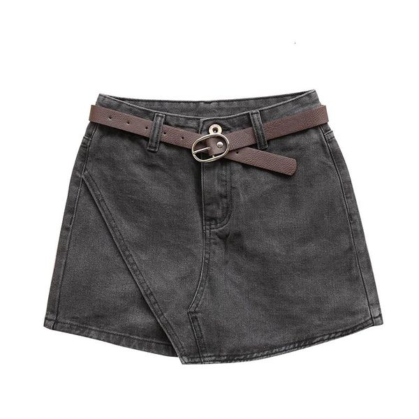 women's shorts waist low denim mini a-line skirt washed jeans skirts women 2021 summer buttons, White;black
women's shorts waist low denim mini a-line skirt washed jeans skirts women 2021 summer buttons, White;black