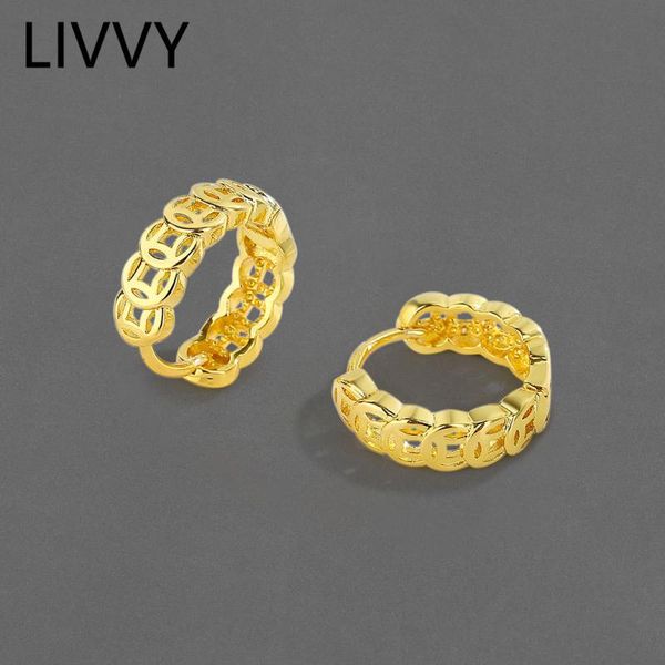 hoop & huggie livvy silver color fashion hollow out copper coin shape earrings woman retro design trendy jewelry accessories, Golden;silver
hoop & huggie livvy silver color fashion hollow out copper coin shape earrings woman retro design trendy jewelry accessories, Golden;silver