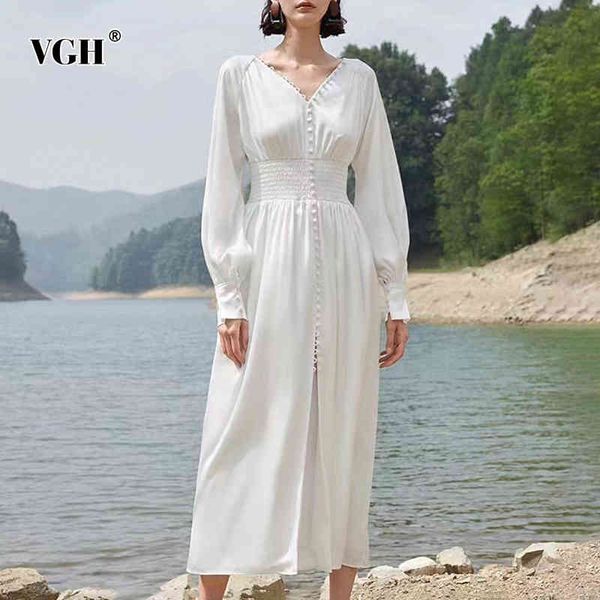 vgh white elegant dress for women v neck lantern long sleeve high waist split casual dresses female spring fashion clothing 210421, Black;gray
vgh white elegant dress for women v neck lantern long sleeve high waist split casual dresses female spring fashion clothing 210421, Black;gray