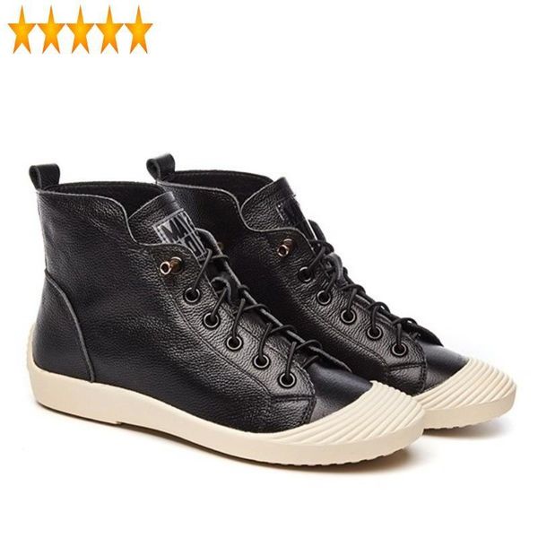 boots women high-ankle casual lace up letter flats hip-hop shoes england style autumn real leather cowhide white sneakers, Black
boots women high-ankle casual lace up letter flats hip-hop shoes england style autumn real leather cowhide white sneakers, Black