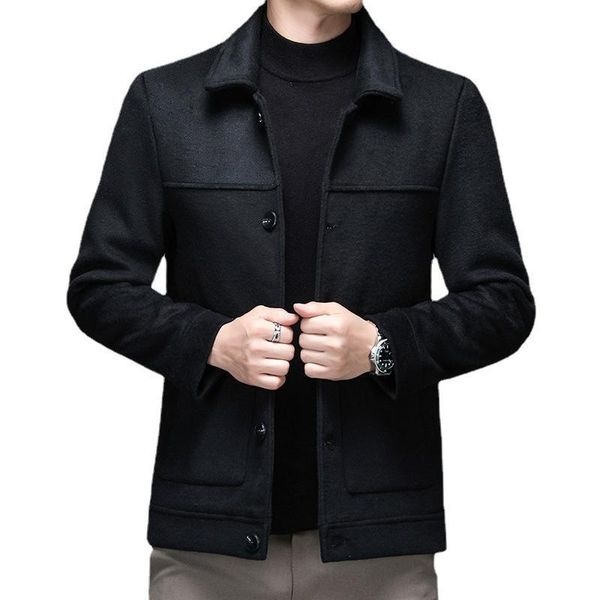 men's casual shirts autumn and winter 2021 jacket coat fashion wool work clothes lapel youth, White;black
men's casual shirts autumn and winter 2021 jacket coat fashion wool work clothes lapel youth, White;black