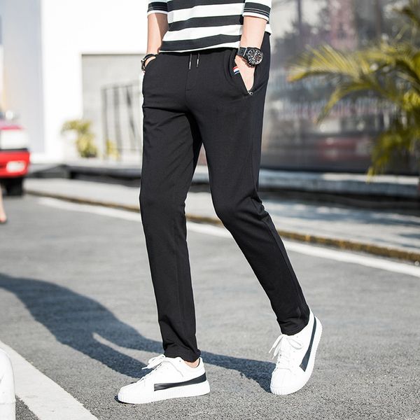 men's sportswear pants spring and autumn breathable straight knitting korean leisure running basketball fashion, Black
men's sportswear pants spring and autumn breathable straight knitting korean leisure running basketball fashion, Black