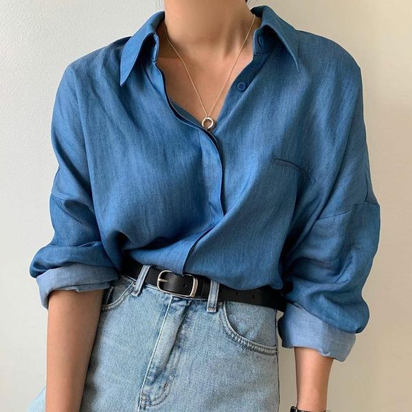 women's blouses & shirts fashion women solid ol blusas 2021 casual autumn female blue irregularity tees workwear office lady s211, White
women's blouses & shirts fashion women solid ol blusas 2021 casual autumn female blue irregularity tees workwear office lady s211, White