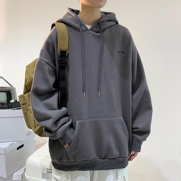 men's hoodies & sweatshirts han edition embroidery backing spring fleece men long sleeve cap blouse trend ins studentsloose hooded jack, Black
men's hoodies & sweatshirts han edition embroidery backing spring fleece men long sleeve cap blouse trend ins studentsloose hooded jack, Black