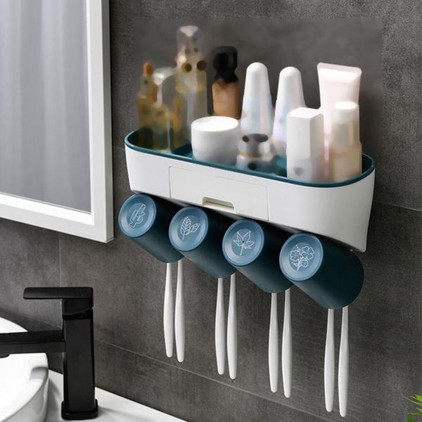 toothbrush holders wall-mounted abs holder with cups automatic toothpaste squeezer dispenser home storage rack bathroom accessories
toothbrush holders wall-mounted abs holder with cups automatic toothpaste squeezer dispenser home storage rack bathroom accessories