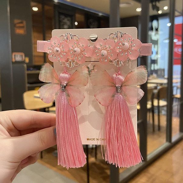 hair accessories princess multicolor butterfly children's non-slip chinese wind hairpin girls little headdress hairpins, Slivery;white
hair accessories princess multicolor butterfly children's non-slip chinese wind hairpin girls little headdress hairpins, Slivery;white