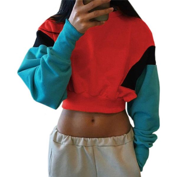 women's hoodies & sweatshirts 2021 fashion women cotton long sleeve cute crop patchwork loose pullovers sweatshirt 0.5, Black
women's hoodies & sweatshirts 2021 fashion women cotton long sleeve cute crop patchwork loose pullovers sweatshirt 0.5, Black