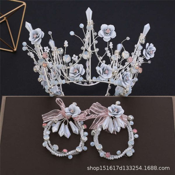 bridal headdrs earring set sier flower ring mori wedding yarn p crown hair accsori, Slivery;golden
bridal headdrs earring set sier flower ring mori wedding yarn p crown hair accsori, Slivery;golden