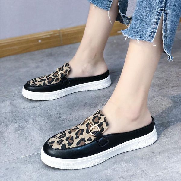 slippers nice fashion women outdoor women's low heel shoes flat muller leather zapatillas mujer, Black
slippers nice fashion women outdoor women's low heel shoes flat muller leather zapatillas mujer, Black
