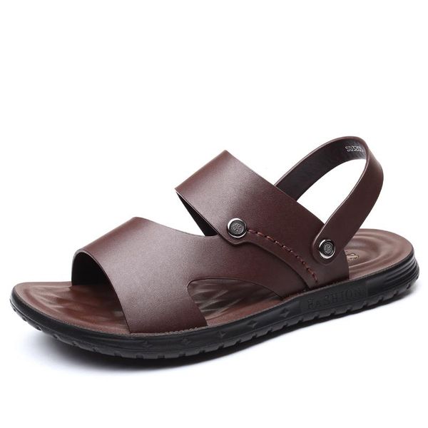 sandals men's summer 2021 beach shoes microfiber leather slippers casual comfortable slip-on, Black
sandals men's summer 2021 beach shoes microfiber leather slippers casual comfortable slip-on, Black