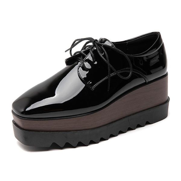 dress shoes spring women platform pumps woman brogues derby pu leather lace up classic bullock footwear female oxfords lady high heels, Black
dress shoes spring women platform pumps woman brogues derby pu leather lace up classic bullock footwear female oxfords lady high heels, Black