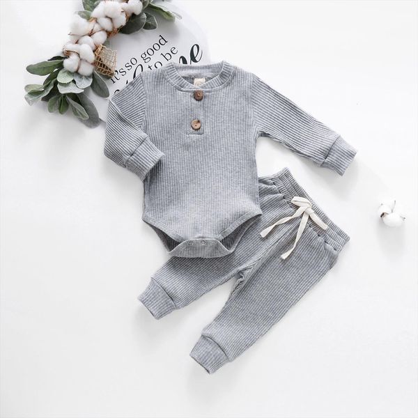infant suits newborn baby girls boys ribbed solid bodysuits elastic pants outfits set button long sleeve babys sets, White
infant suits newborn baby girls boys ribbed solid bodysuits elastic pants outfits set button long sleeve babys sets, White